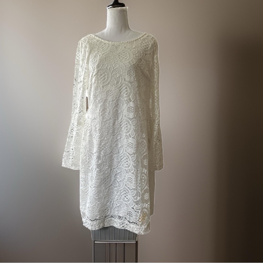 Robbie Lee Lined off Whit Dress Size Large